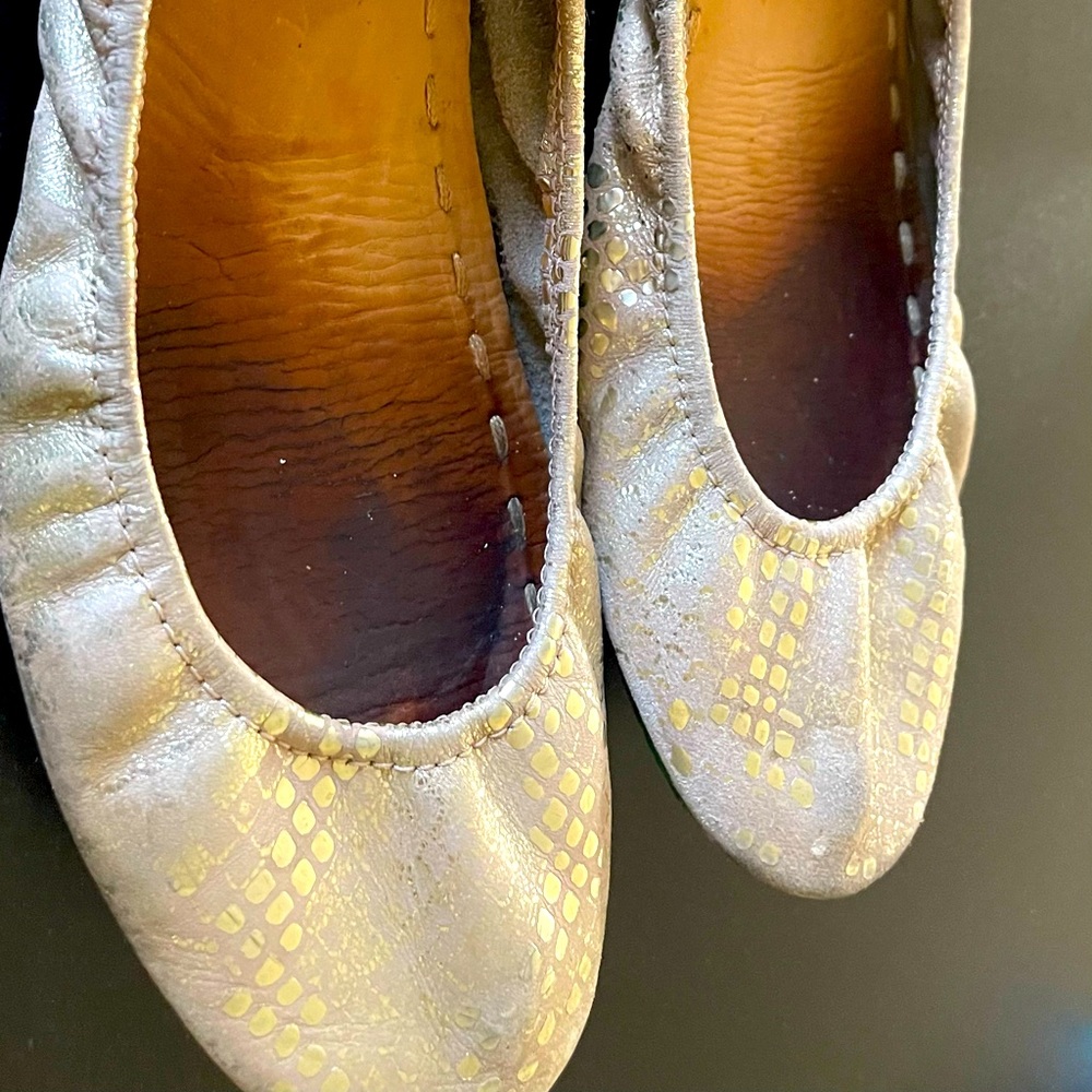 Tieks Romantic Blush, size 7. Used condition, has some signs of wear.